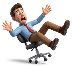 Download this humorous Presentation Clipart to illustrate workplace mishaps and add a light-hearted touch to your presentation design.