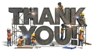 Download this Presentation Clipart to express gratitude in construction presentations, highlighting teamwork and hard work.