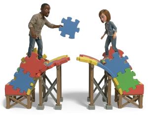 Download this Presentation Clipart to illustrate teamwork and problem-solving in your presentation design.