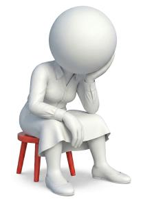 Download this Presentation Clipart to illustrate themes of defeat and sadness in your presentation design.