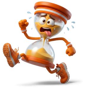 Download this Presentation Clipart to illustrate urgency and time management in your presentation design.