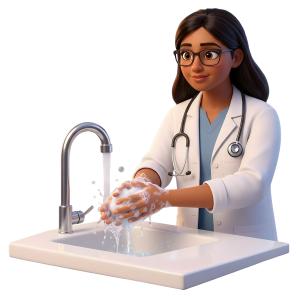 Download this Presentation Clipart to enhance your healthcare presentations with visuals promoting cleanliness and hygiene practices.