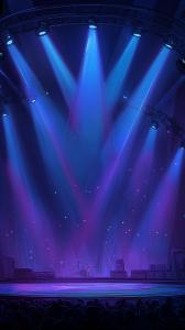  
This vibrant stage background captures the excitement of a live performance with dynamic lighting.

