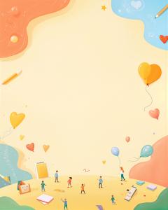  
A cheerful classroom background featuring playful colors and children, perfect for educational presentations.

