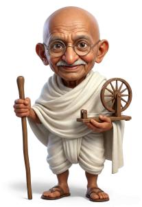 Download this Presentation Clipart of Mahatma Gandhi to enhance your educational materials and engage your audience in history discussions.