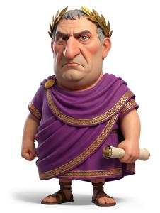 Download this Presentation Clipart to enhance your historical presentations with a character representation of Julius Caesar.