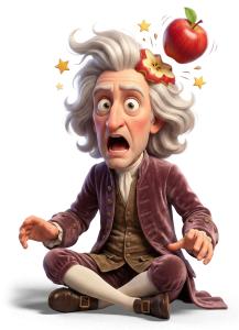 Download this Presentation Clipart to illustrate Isaac Newton's discovery of gravity in your educational designs.