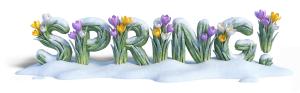Download this Presentation Clipart to enhance your spring-themed designs, showcasing flowers emerging from snow in your presentations.