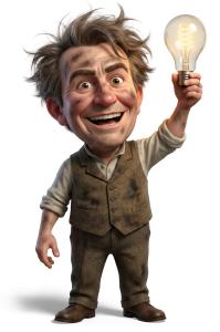 Download this Presentation Clipart to illustrate innovation and creativity in your presentation design.