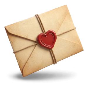 Download this vintage love note for Presentation Clipart, perfect for expressing heartfelt sentiments in your presentations.