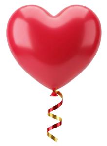 Download this heart-shaped balloon for your presentation design, perfect for celebrating love and special occasions with Presentation Clipart.