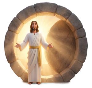 Download this Presentation Clipart to illustrate Jesus' resurrection in your presentation design.