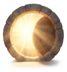 Download this Presentation Clipart to illustrate the empty tomb and enhance your Easter-themed presentations.