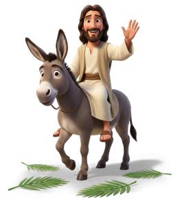 Download this Presentation Clipart to enhance your design for Palm Sunday themes and religious storytelling.