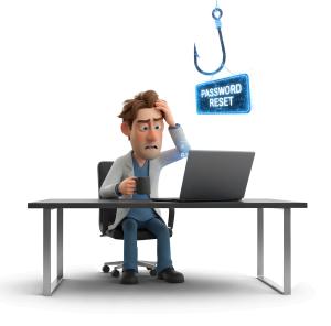 Download this Presentation Clipart illustrating a doctor facing cybersecurity challenges.