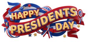 Download this Presentation Clipart celebrating Happy Presidents Day with vibrant colors and festive decorations.