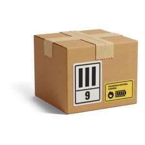 Download this Presentation Clipart featuring a hazardous material shipping box for safety-focused presentations.