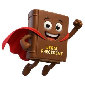 Customize this Presentation Clipart featuring a superhero book character symbolizing legal concepts.