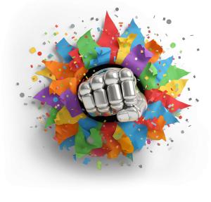 Download this Presentation Clipart to symbolize breakthrough and success in your projects.