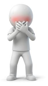 Download this Presentation Clipart to illustrate shyness and embarrassment in your projects.