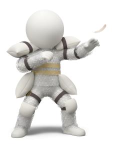 Download this Presentation Clipart to illustrate the metaphor of being overly cautious in your projects.