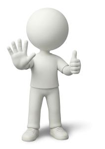 Download this Presentation Clipart to illustrate mixed signals and indecision in your presentations.