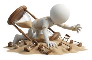 Download this Presentation Clipart to illustrate perseverance through busyness and the urgency of deadlines.