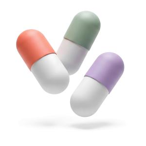 Download this Presentation Clipart featuring colorful medicine pills for healthcare-related visuals.