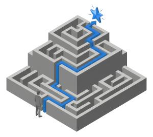 Download this Presentation Clipart to illustrate navigating challenges and achieving goals.