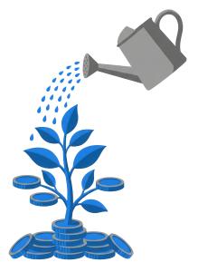 Download this Presentation Clipart illustrating money growth and investment concepts.