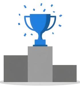 Download this Presentation Clipart featuring a trophy symbolizing success and victory.