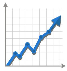 Download this Presentation Clipart to illustrate investment growth and market trends effectively.