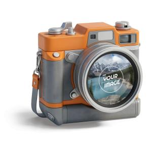 Download this Presentation Clipart featuring a vintage camera for creative projects and presentations.