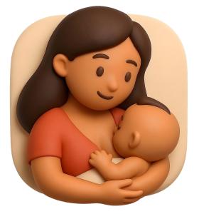 Download this Presentation Clipart featuring a mother nursing her baby, symbolizing love and connection.