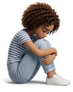 Download this Presentation Clipart to visually express themes of sadness and emotional vulnerability.