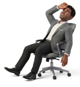 Download this Presentation Clipart to illustrate workplace stress and relief themes effectively.