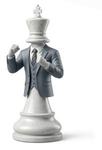 Download this Presentation Clipart to illustrate strategy and readiness in business with a unique chess metaphor.