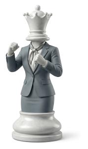 Download this Presentation Clipart to symbolize strategy and readiness in business with a queen chess piece.