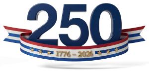 Download this Presentation Clipart celebrating America's 250th anniversary with vibrant colors and historical significance.