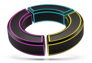 Download this Presentation Clipart to illustrate cyclical workflows and continuous processes effectively.