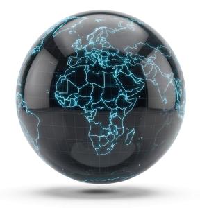 Download this Presentation Clipart to illustrate global operations and digital infrastructure in the EMEA region.