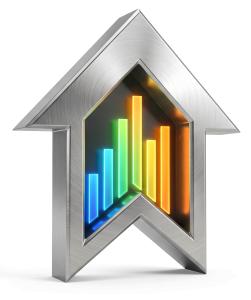 Download this Presentation Clipart showcasing a performance trajectory indicator for business growth and analytics.