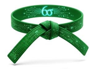 Download this Presentation Clipart to represent Six Sigma Green Belt certification and enhance your quality improvement visuals.