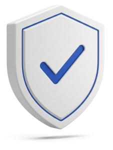 Download this Check Mark Shield Clipart in PNG or JPG format to symbolize verified security and compliance in your presentations.