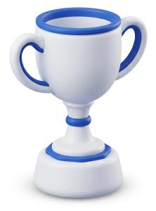 Throphy Cup Award PowerPoint clipart graphic preview.
