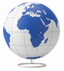 Globe Africa Europe Prime Meridian PowerPoint clipart graphic preview.