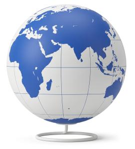 Globe Indian Ocean Eastern Hemisphere PowerPoint clipart graphic preview.