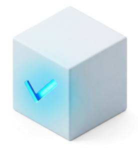 Checkbox Cube On PowerPoint clipart graphic preview.
