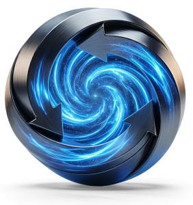 Processing Portal PowerPoint clipart graphic preview.