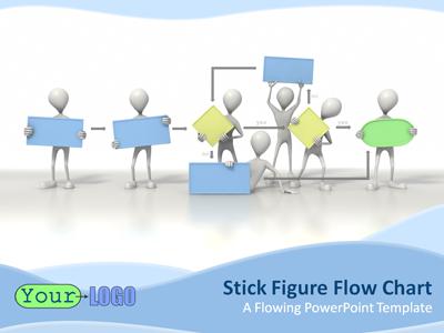 Stick Figure Flowchart | A PowerPoint Template from 